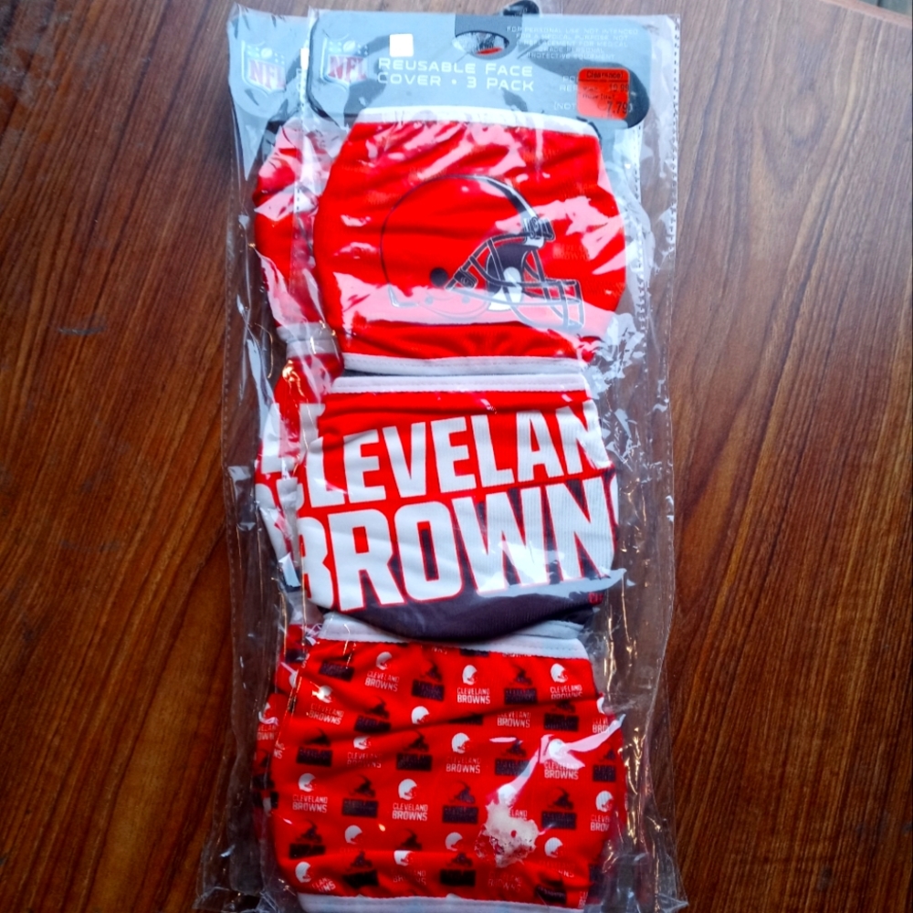 Cleveland Browns reusable face masks